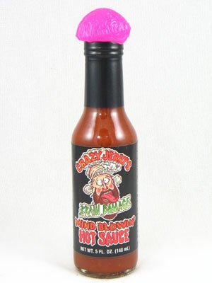 Crazy Jerry's Brain Damage & Mind Blowin' Hot Sauce, 5 Fl Oz