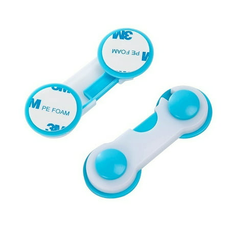 MIANHT 4Pcs Child Security Kids Box Drawer Cupboard Wardrobe Door Fridge Safety Lock BU - 2022 4Pcs Child Security Q-#9585