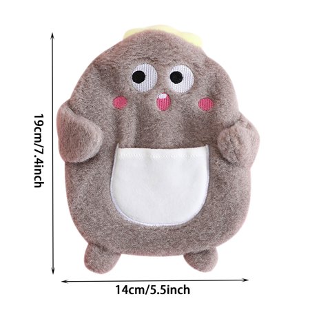 FengLS 1PC Plush Cloth Cover New Water Injection Hot Water Bottle Flushing Hand Warmer 09-Kitchen-12A#12989 Home Kitchen MYF1PC Plush Cloth