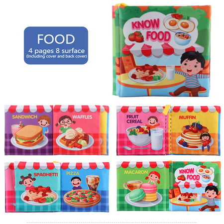 FengLS Soft Baby Intelligence Development Picture Learning Three-dimensional Cloth Book 09-Gifts-08A#6229 Now Toys Soft Baby Intelligence