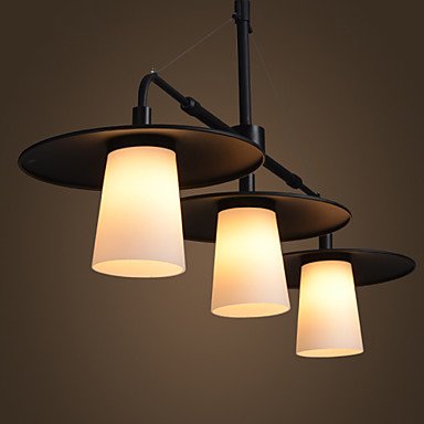 Din Nordic Style Iron and Glass Chandelier Creative Retro Chandelier thumbnail