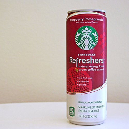 Starbucks Refreshers Energy Drink Raspberry Pomegranate 12 Oz Each (1 Can)