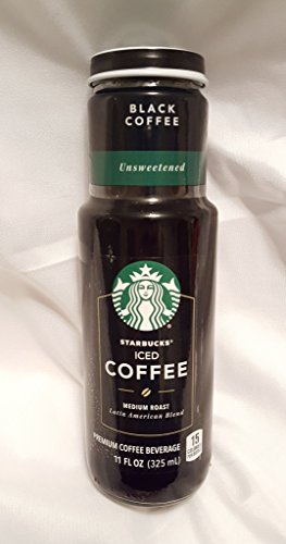 Starbucks Iced Coffee 6 - 11oz Bottles (Black Coffee Unsweetened)