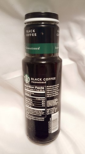 Starbucks Iced Coffee 6 - 11oz Bottles (Black Coffee Unsweetened) thumbnail