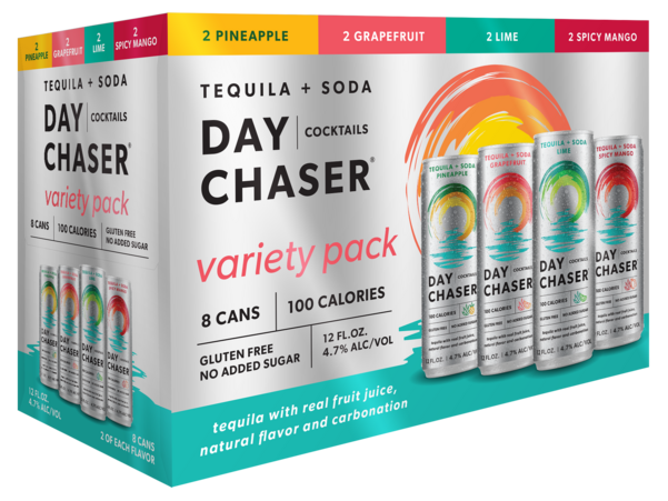 Day Chaser Tequila Soda Variety Pack Ready-to-drink - 8x 12oz Cans