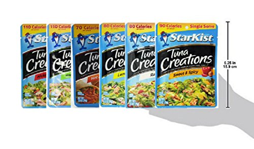 Starkist Tuna Creations Variety Pack, 2.6-Ounce Pouch, 6 Flavors, 8 Pouches of Each Flavor, 48 Pouches Total thumbnail