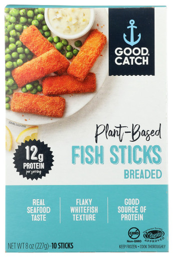 BREADED PLANT-BASED FISH STICKS, BREADED