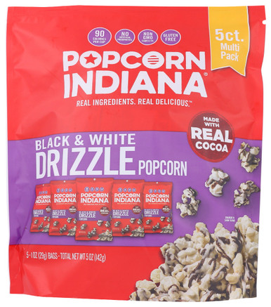 BLACK & WHITE DRIZZLE POPCORN, BLACK & WHITE DRIZZLE