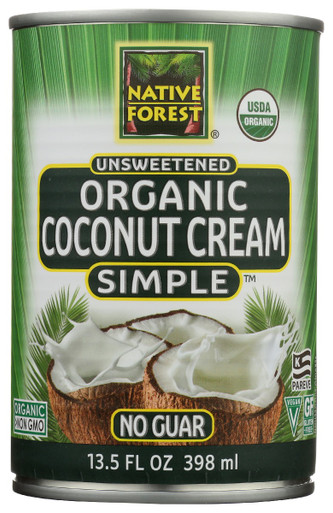 Native Forest Unsweetened Organic Coconut Cream Simple No Guar