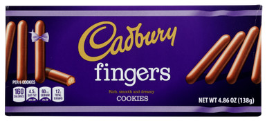 CADBURY: Cookie Mlk Choc Fingers  4.86 Oz