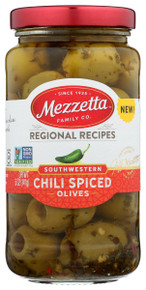Mezzetta Regional Recipes Southwestern Chili Spiced Olives  5 Oz thumbnail