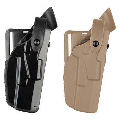 Safariland 7360 7TS ALS/SLS Mid-Ride Level III Retention OWB Duty Holster, SIG Sauer P229R .40, X300U, Left, Plain Black, 7360-4742-412