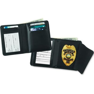Strong Leather Deluxe Hidden Badge Wallet, Black - 79230-6222