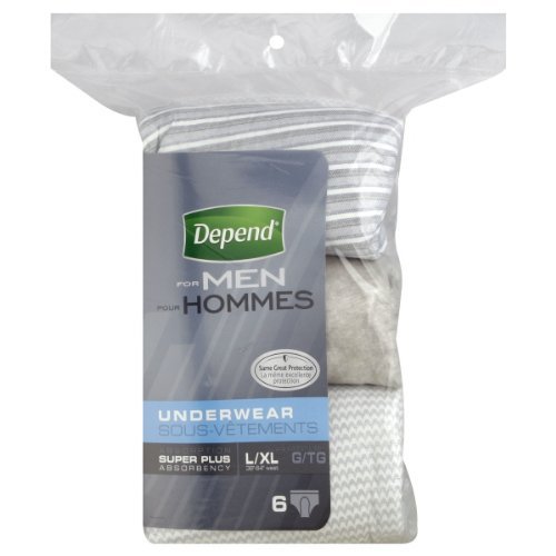 Depend Underwear, for Men, Super Plus Absorbency, L/XL