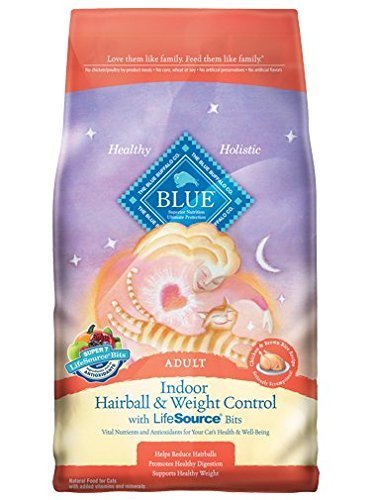 Blue Buffalo Adult Cat Indoor Chicken Hairball Formula Dry Cat Food, 15 Lb Bag by Blue Buffalo