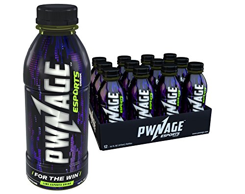 Pwnage Energy Sports Drink, Original Flavor, 16 Fl Oz Bottles (Pack of 12)