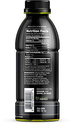 Pwnage Energy Sports Drink, Original Flavor, 16 Fl Oz Bottles (Pack of 12) thumbnail