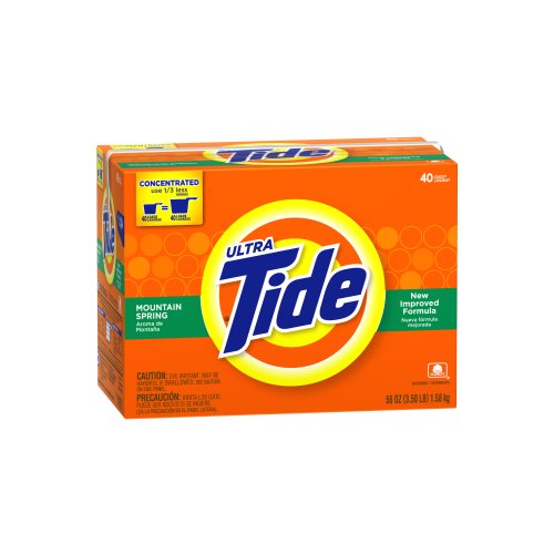 Tide Ultra Powder, 40 Loads, Mountain Spring Scent, 56-Ounce