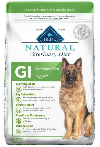 Blue Natural Veterinary Diet Canine Adult - GI (Gastrointestinal Support) W/ Chicken 6 Lb by Blue Buffalo