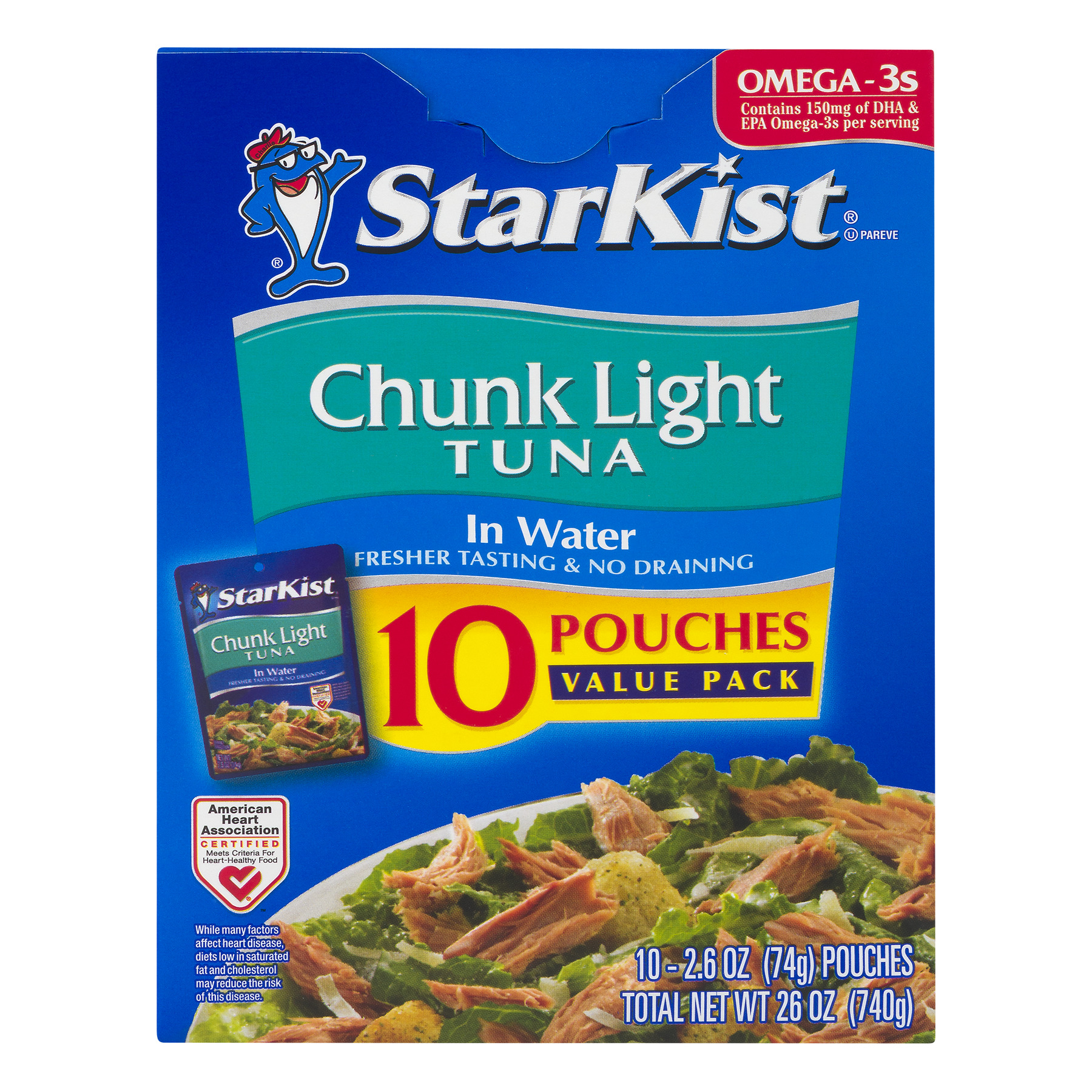 StarKist Chunk Light Tuna in Water (2.6 Ounce  10 Pack)