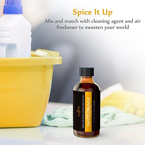 Orange Oil 100% Pure Natural Sweet Orange Essential Oil by Anjou 2 Fl. Oz (Aromatherapy, Therapeutic Grade, Boosts Immune System, Improves Skin Qualit thumbnail