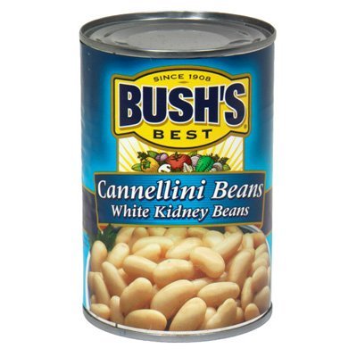 Bush's Best, Cannellini Beans White Kidney Beans, 15.5oz Can (Pack of 6) by Bush's