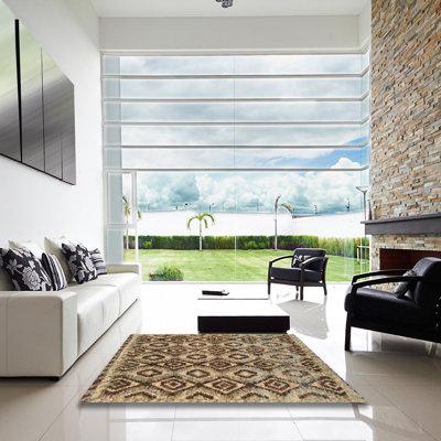 Multi Color Area Rug - Foundry Select 100% Machine Washable Abstract 2540 Area Rug, Size 96.0 W X 0.08 D in | Wayfair