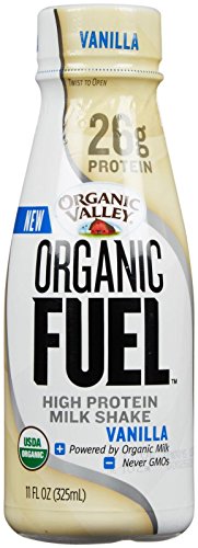 Organic Valley Organic Fuel Milk Protein Shake-Vanilla-11 Oz, 12ct