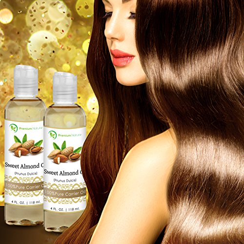 Sweet Almond Oil 100% Natural Pure Oil for Skin Hair Nails 4 Oz All Skin Types in Mango thumbnail