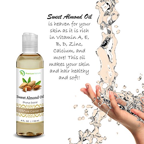 Sweet Almond Oil 100% Natural Pure Oil for Skin Hair Nails 4 Oz All Skin Types in Mango thumbnail