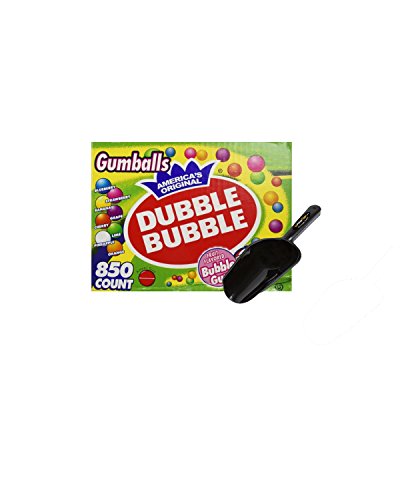 Dubble Bubble One Inch Gumballs 16 Pounds Assorted Flavors and Colors - 850 Count W/ InPrimeTime Scoop