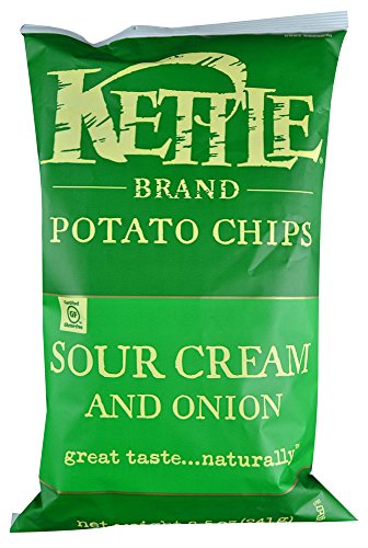 Kettle Foods Krinkle Cut Potato Chips Sour Cream and Onion -- 8.5 Oz, ( 4 PACK ), Nature's All Foods Organic Freeze-Dried Raw Blueberries -- 1.2 Oz thumbnail