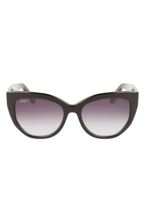 Ferragamo, Sunglasses, Female, Black, 56 MM, Black Sunglasses Sf1061S 001 Style
