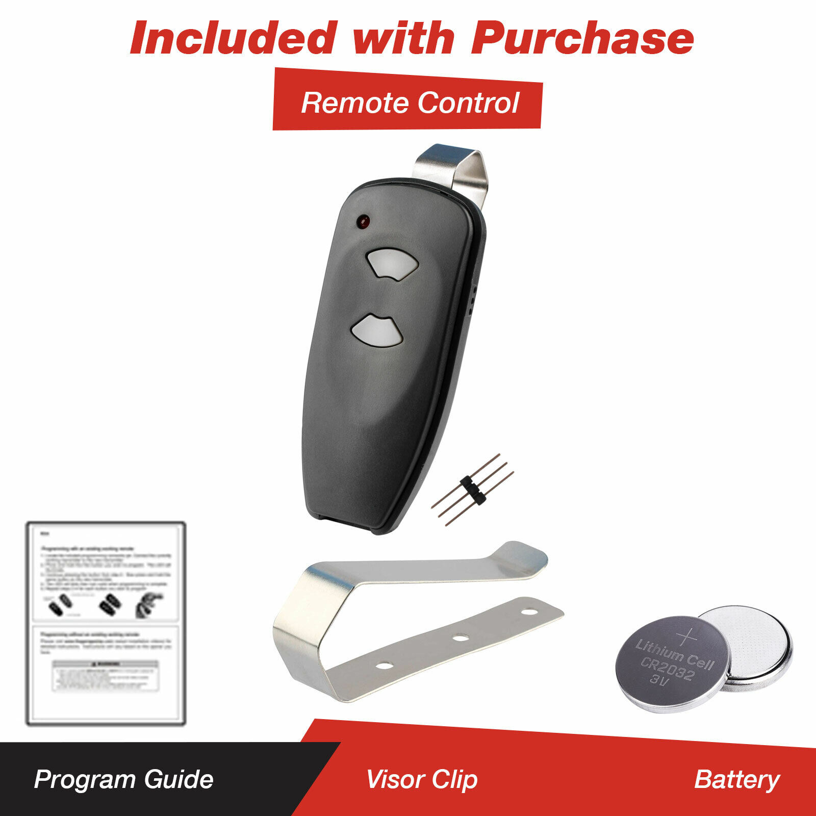For Marantec M3-2312 (315 MHz) 2-button Garage Door Opener Remote, Gray thumbnail