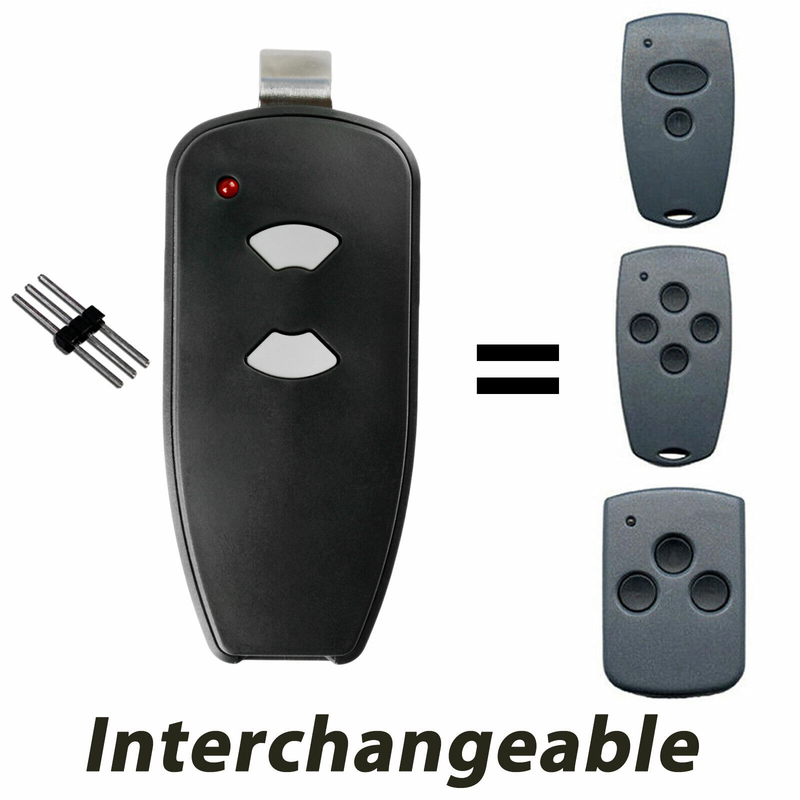 For Marantec M3-2312 (315 MHz) 2-button Garage Door Opener Remote, Gray thumbnail