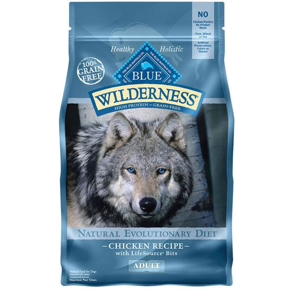 Blue Buffalo Wilderness 4.5 Lb Grain Free Chicken Natural Evolutionary Diet Dog Food