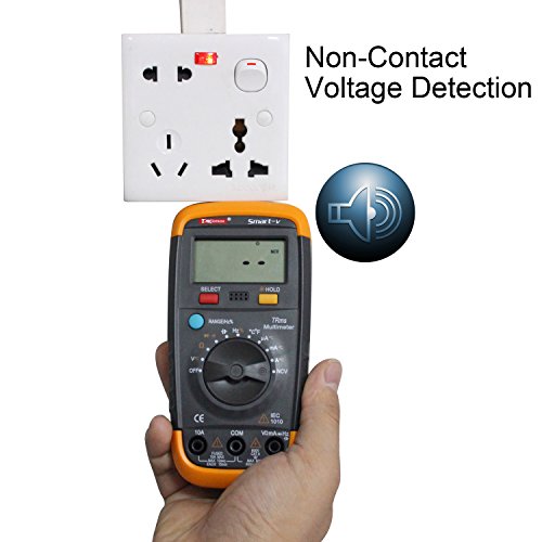 DMiotech Digital Multimeter True RMS Auto-Ranging AC / DC Voltage Current Capacitance Frequency Duty Cycle Temperature NCV LCD Backlight 5999 Count Wi thumbnail
