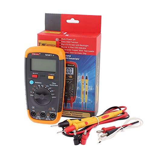 DMiotech Digital Multimeter True RMS Auto-Ranging AC / DC Voltage Current Capacitance Frequency Duty Cycle Temperature NCV LCD Backlight 5999 Count Wi thumbnail
