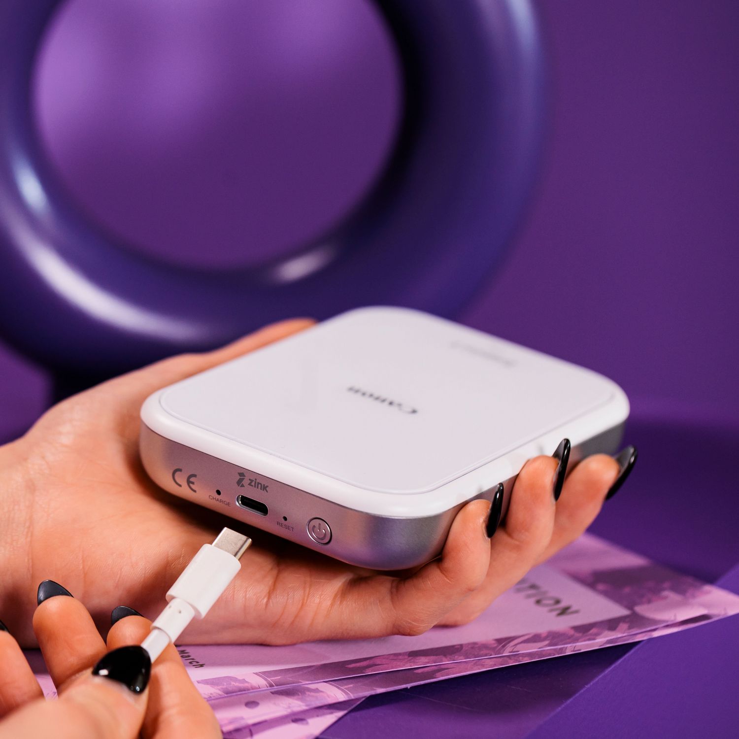 Canon Zoemini 2 Portable Colour Photo Printer - White thumbnail