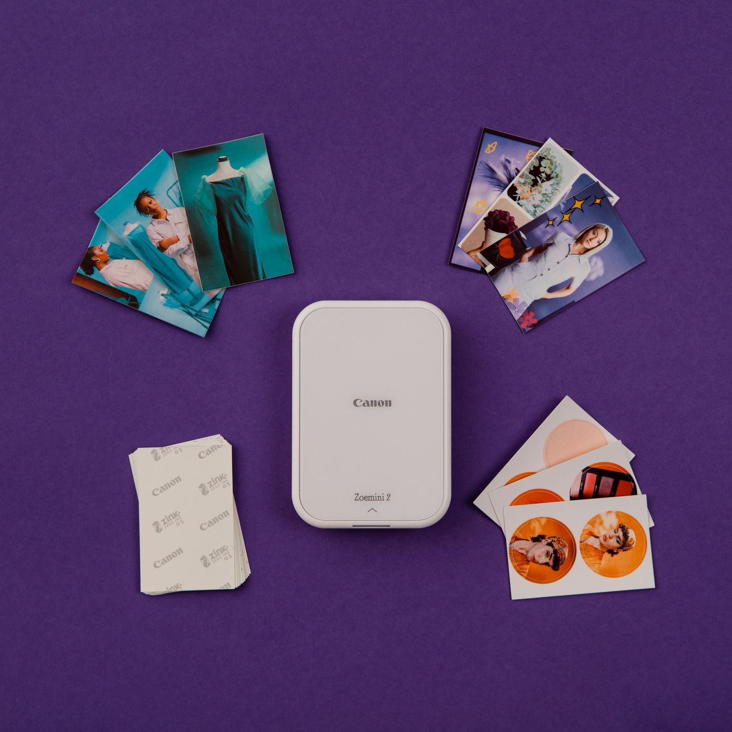 Canon Zoemini 2 Portable Colour Photo Printer - White thumbnail