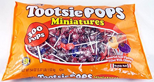 Tootsie Pops Miniatures 54 Oz 300 Pops