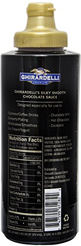 Ghirardelli - 16 Oz Chocolate, 17 Oz White Chocolate Flavored, 17 Oz Caramel Sauce Squeeze Bottle - Set of 3 - with 1.58 Oz Packet Mocha Premium Frapp thumbnail