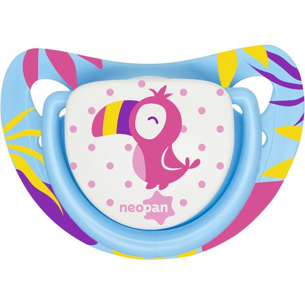 Chupeta Neopan 4888 Nº2 Ortodôntica Silicone Azul