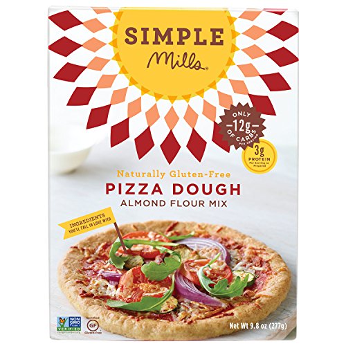 Simple Mills Pizza Dough Almond Flour Baking Mix, Gluten Free, Paleo, Vegan, Natural, 9.0 Ounce Boxes (Pack of 3) thumbnail