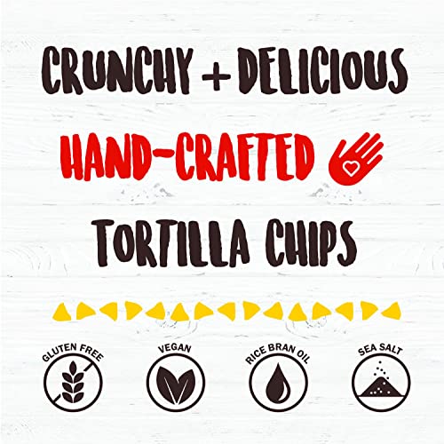 Chicas Original Corn Tortilla Chips, Seasoned with Sea Salt & Hint of Bright Citrus, No Cholesterol or Trans Fat, Gluten Free & Vegan, 8-Ounce Bag (Pa thumbnail