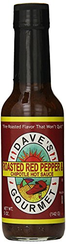 Dave's Gourmet 2 Piece Roasted Red Pepper and Chipotle Hot Sauce, 5 Ounce