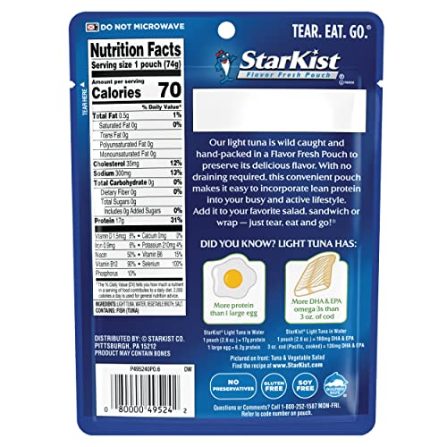 StarKist Chunk Light Tuna in Water, 2.6 Ounce (Pack of 10) thumbnail