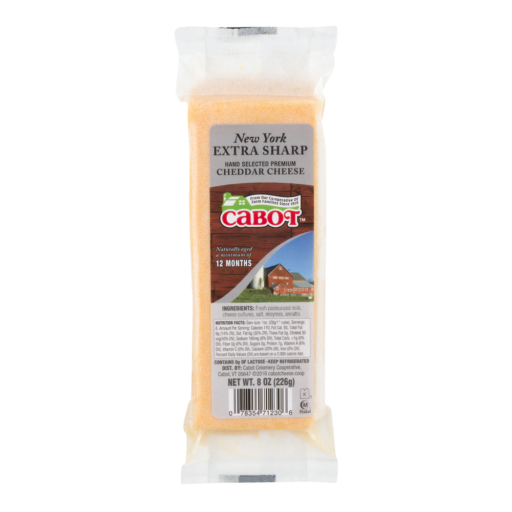 KHCH00256145 8 Oz   York Extra Sharp Yellow Cheddar Cheese