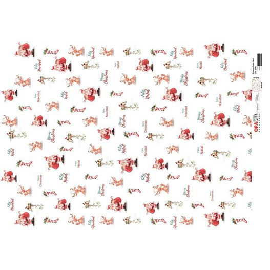 OPApel Decoupage Cód. 2540 Estampa Papai Noel