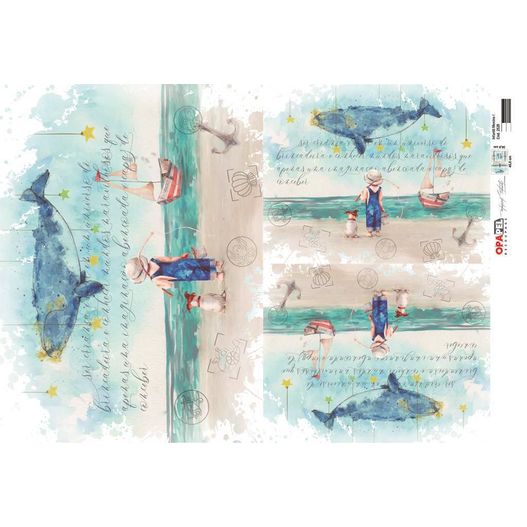 OPApel Decoupage Cód. 2528 Infantil Menino I